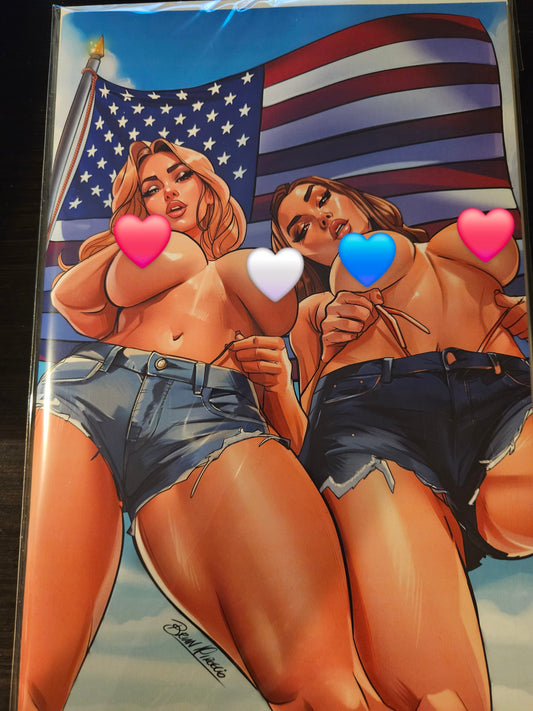 Double Impact #1 "Patriots" Naughty C2E2 Exclusive Brian Miroglio