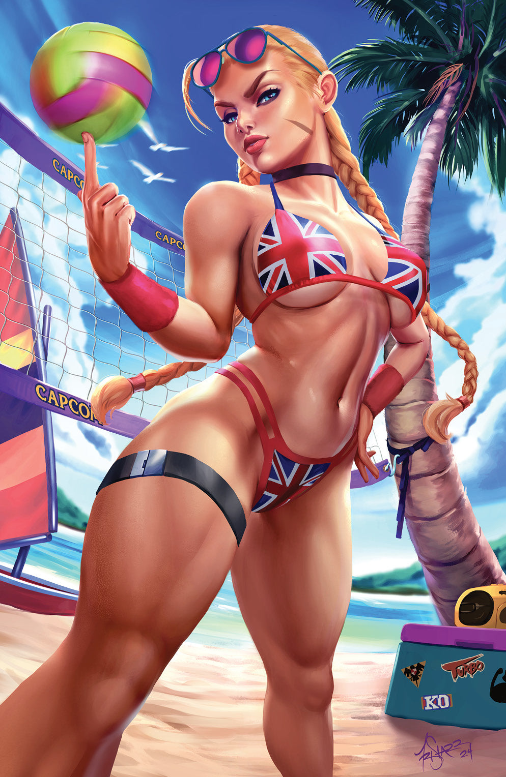 Street Fighter & Friends Swimsuit Edition #1 Union Jack by Tristarr