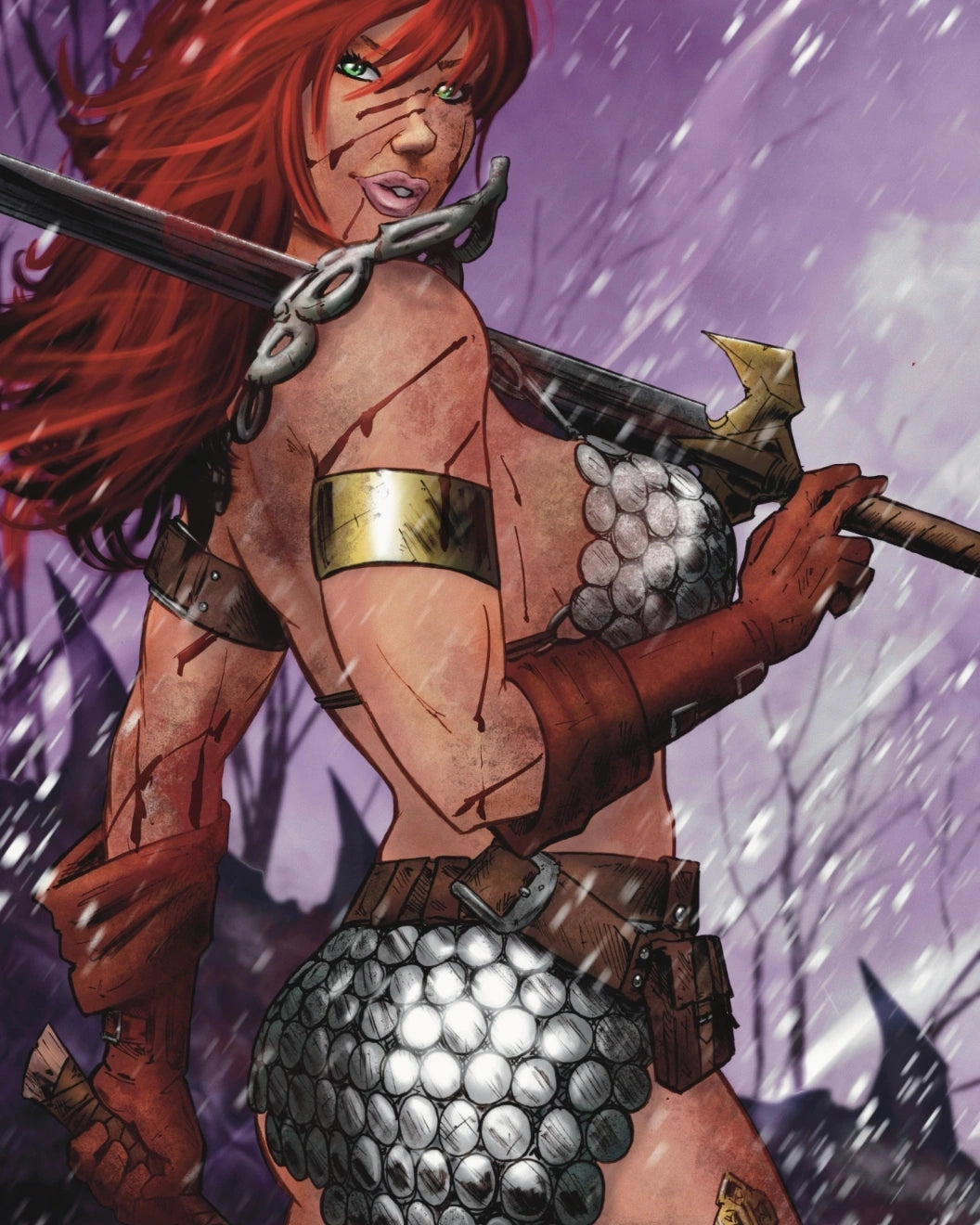 Red Sonja #8 Steve Messanger Variant