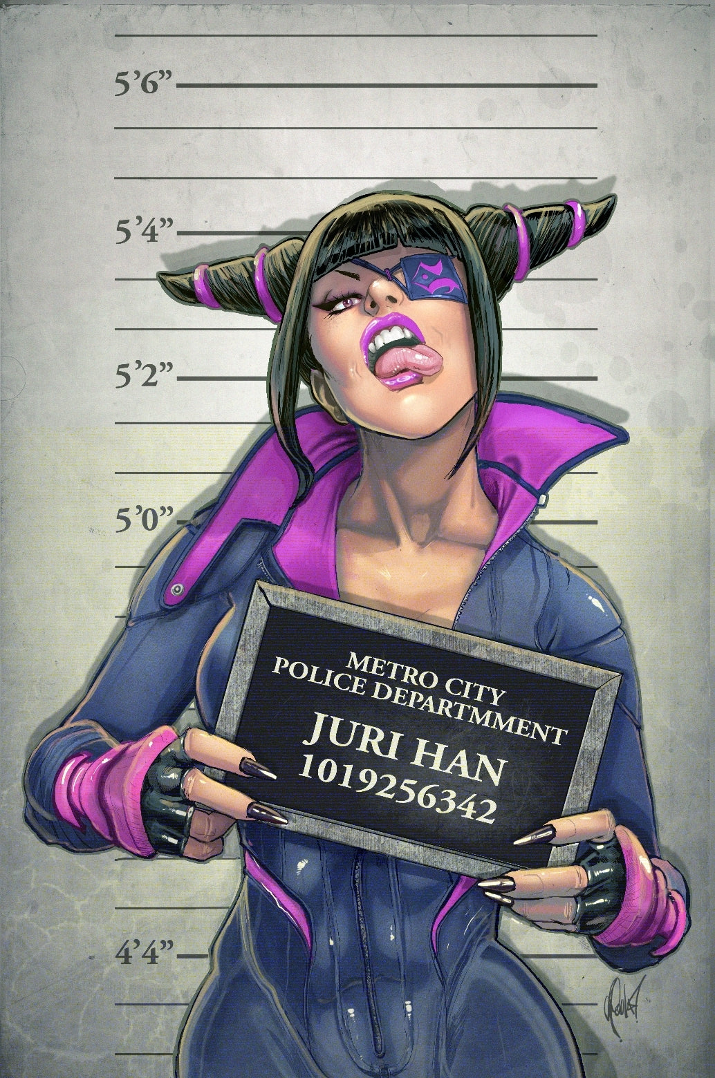 Street Fighter Game Gals #1 Juri Classic by Cedric Poulat